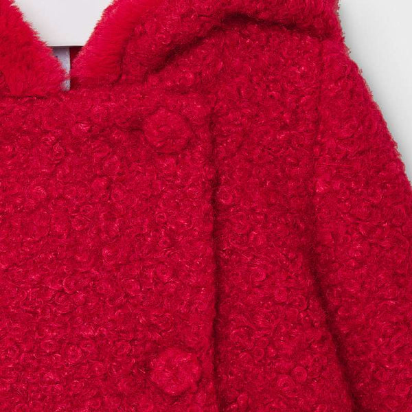 Mayoral Baby girl's terry cloth coat 10-02409-074 red