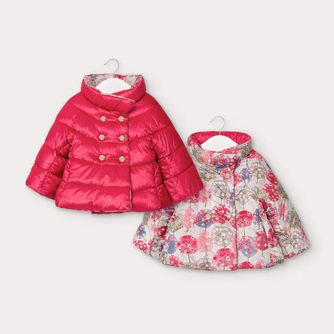 Reversible coat for baby girl 2413-34