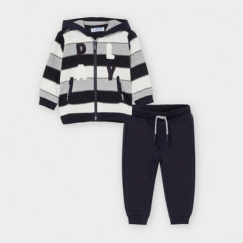 Striped block tracksuit for baby boy Art . 10-02885-053