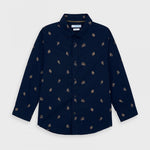 Knitted cardigan with pockets Mayoral beige / Mayoral Mini Shirt Boy / Jeans basic regular fit