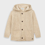 Knitted cardigan with pockets Mayoral beige / Mayoral Mini Shirt Boy / Jeans basic regular fit