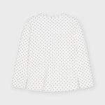 Girl's lurex sweater Art. 11-04372-033 / ECOFRIENDS T-shirt with long sleeves for girl Art. 11-04005-010 / Crepe knit culotte trousers for girl Art. 11-04576-002