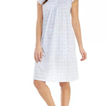 Short Floral Silky Knit Night Gown 203418