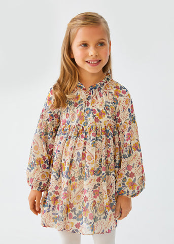 BAMBULA PATTERNED DRESS GIRL 5523-5