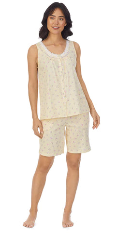 Sketchy Roses Bermuda Pajama Set 92353