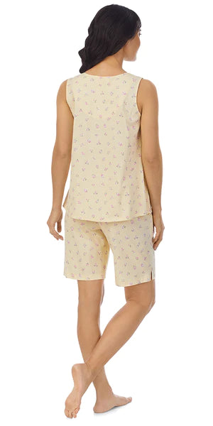 Sketchy Roses Bermuda Pajama Set 92353
