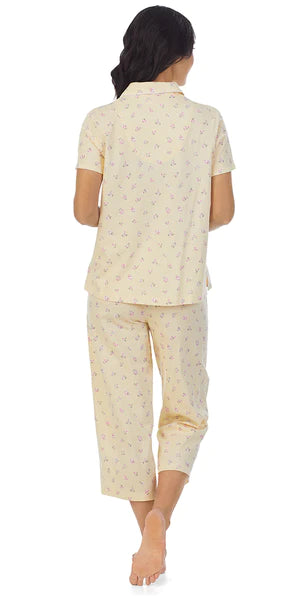 Sketchy Roses Capri Pajama Set 32353