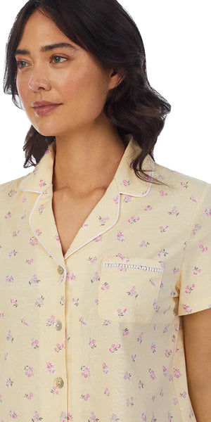 Sketchy Roses Capri Pajama Set 32353