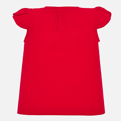 Short sleeved T-shirt for baby girl with pants