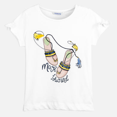 Short sleeved T-shirt for girl with pants 06018-027/06534-019