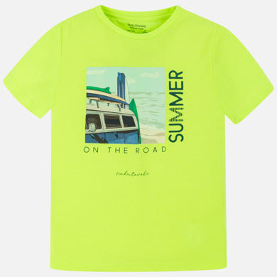 Short sleeved T-shirt for boy with shorts