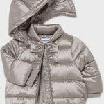 Mayoral Kids Casual Jacket Short with Hood for Girl Gold Code: 11-02440-033