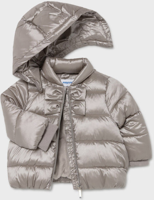 Mayoral Kids Casual Jacket Short with Hood for Girl Gold Code: 11-02440-033