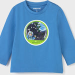 Mayoral Children's Winter Blouse Long Sleeve for Boy Blue  / Mayoral Kids Jeans for Boy Blue Code: 11-00510-068