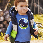 Mayoral Children's Winter Blouse Long Sleeve for Boy Blue  / Mayoral Kids Jeans for Boy Blue Code: 11-00510-068