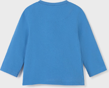 Mayoral Children's Winter Blouse Long Sleeve for Boy Blue  / Mayoral Kids Jeans for Boy Blue Code: 11-00510-068