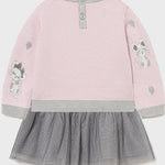 Mayoral Children's Dress Tulle Long Sleeve Gray Code: 11-02923-027