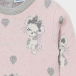 Mayoral Children's Dress Tulle Long Sleeve Gray Code: 11-02923-027