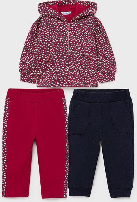Mayoral Form Set for Girl Bordeaux 3pcs Code: 11-02895-033