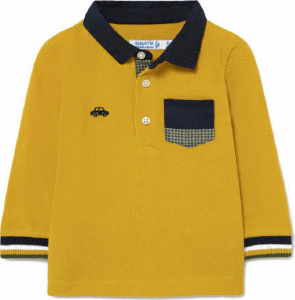 Mayoral Kids Winter Polo Long Sleeve for Boy Yellow Code: 11-02139-051 / Mayoral Kids Trousers Fabric for Girl Green Code: 11-02528-080 0.0 Evaluat
