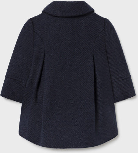 Mayoral Kids Coat Long for Girl Navy Blue Code: 11-02434-071