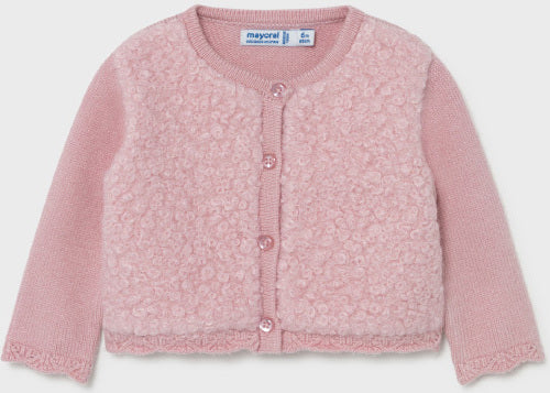 Mayoral Children's Knitted Cardigan for Girl Pink Code: 11-02386-016