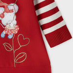 Mayoral Children's Dress Long Sleeve Red Code: 11-02927-073