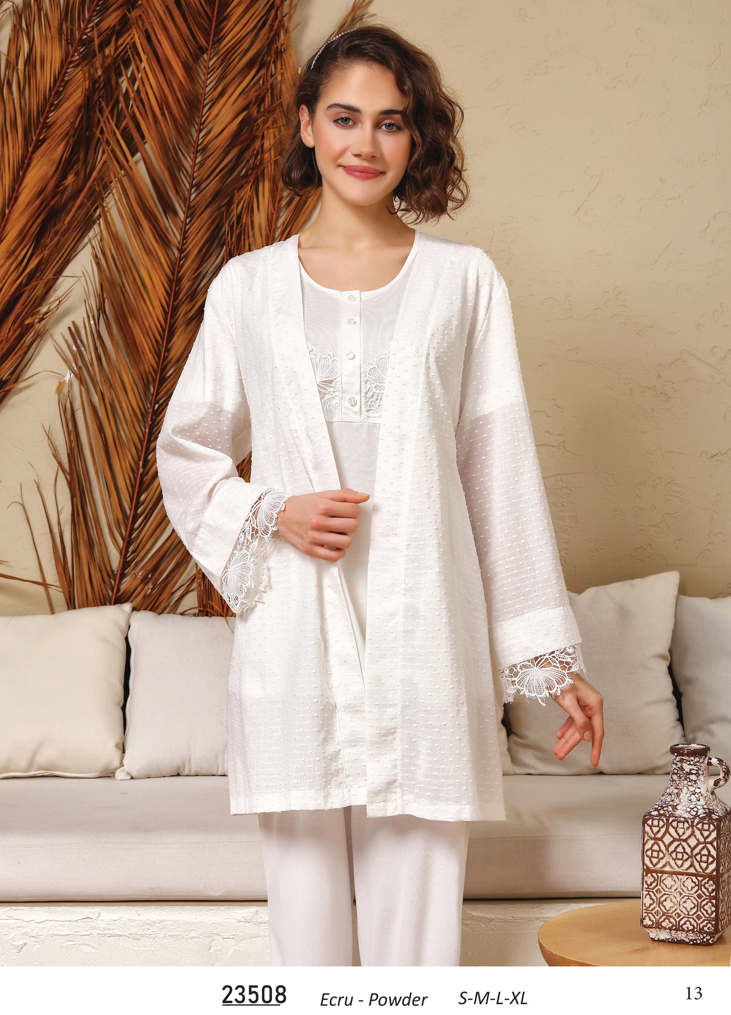 Turkish soft cotton women's set 23508