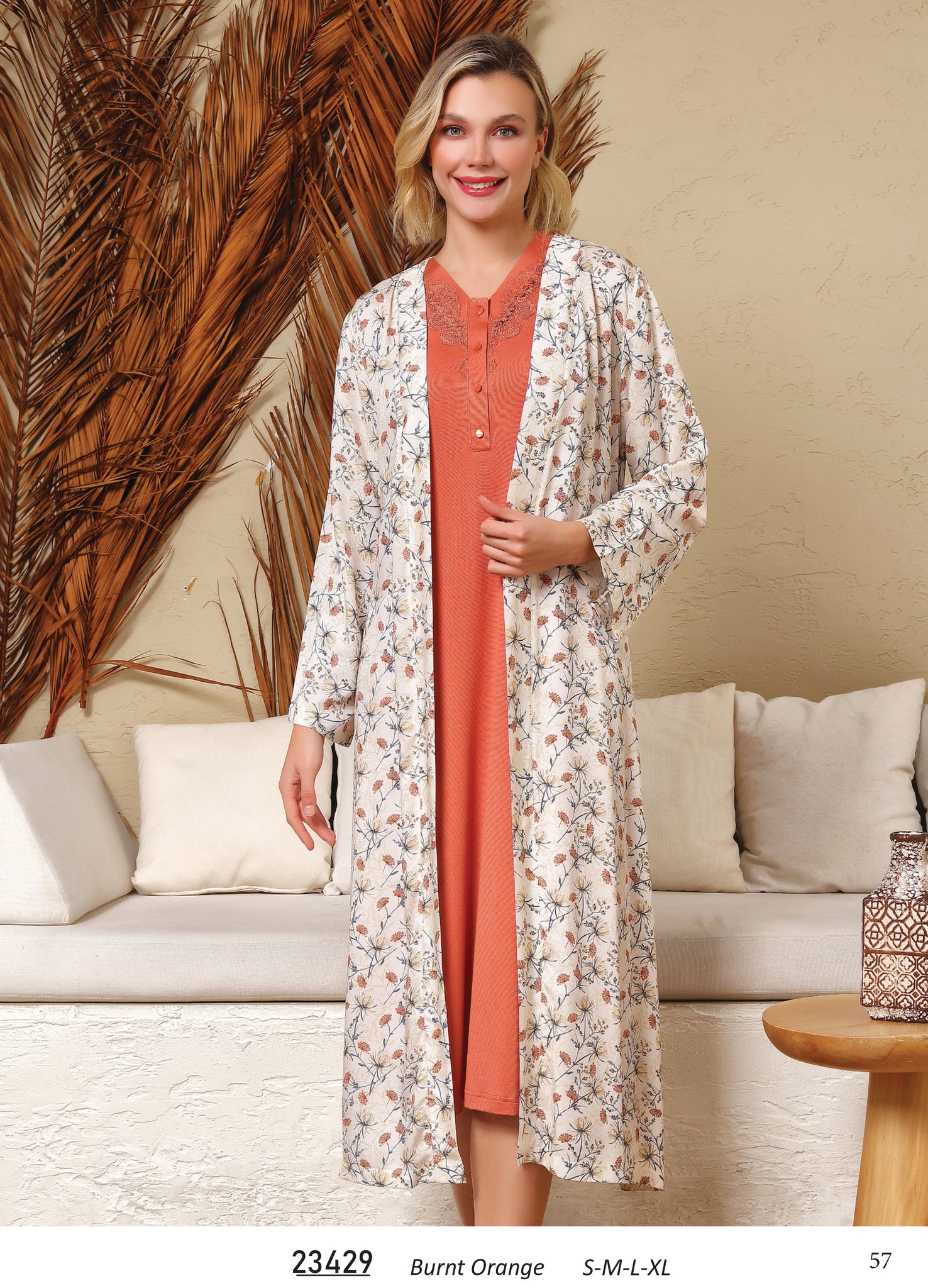 Dress with long robe from the Turkish brand Tuba 23429