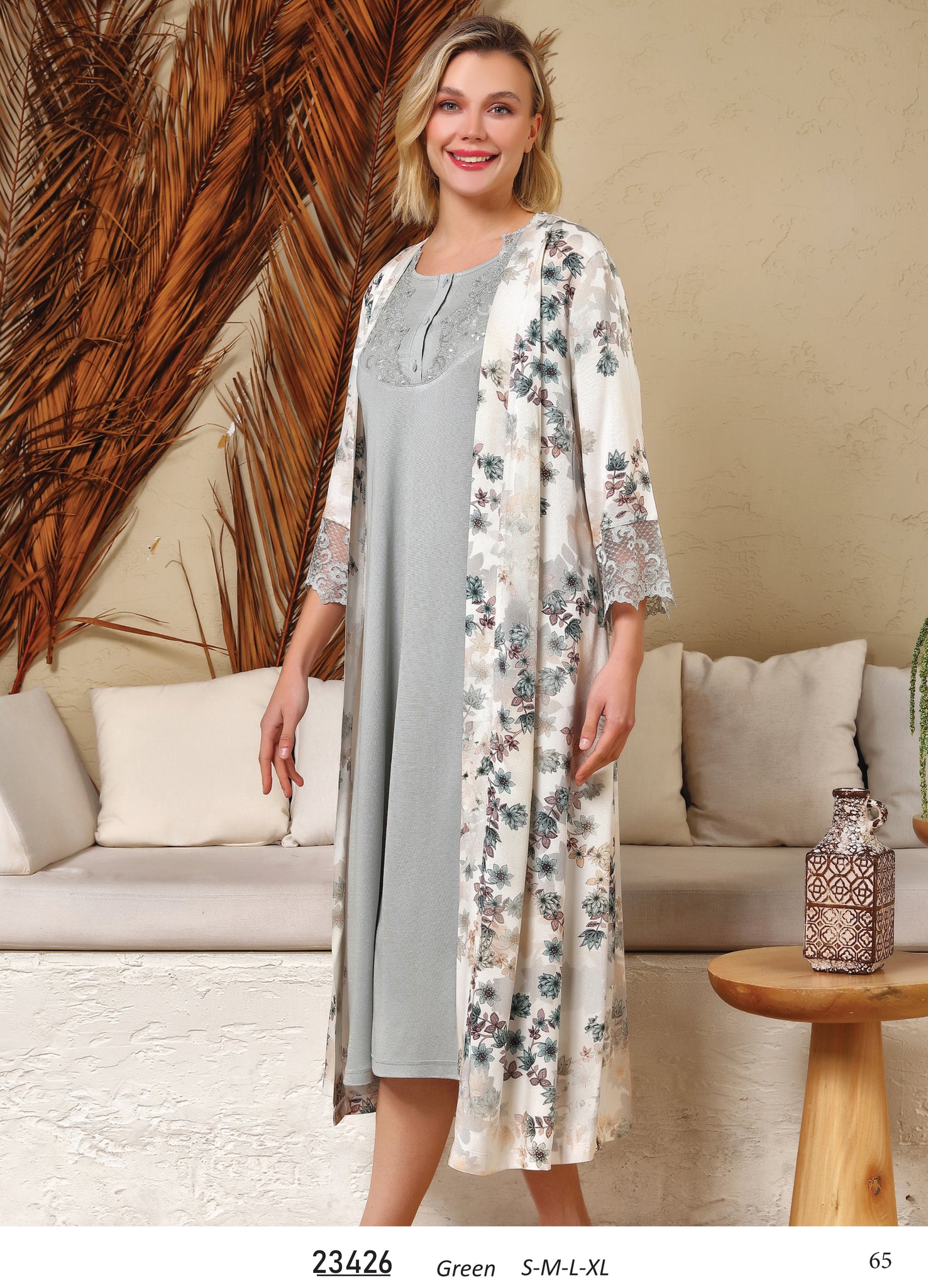 Dress with long robe from the Turkish brand Tuba 23426