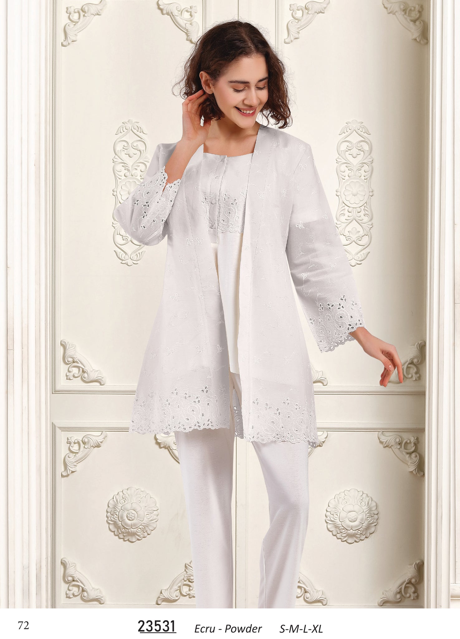 Three-piece cotton pajama from the Turkish brand Tuba 23531