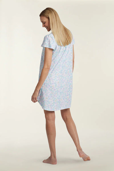 SILKYKNIT NIGHTGOWN - SHORT GOWN/SHORT SLEEVES 209432