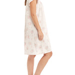 Silky Knit Short Floral Nightgown  209410