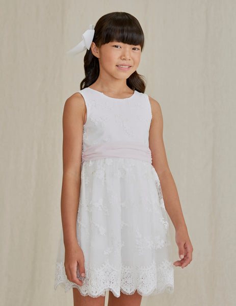 GIRL'S EMBROIDERED TULLE DRESS art. 22-05020-071