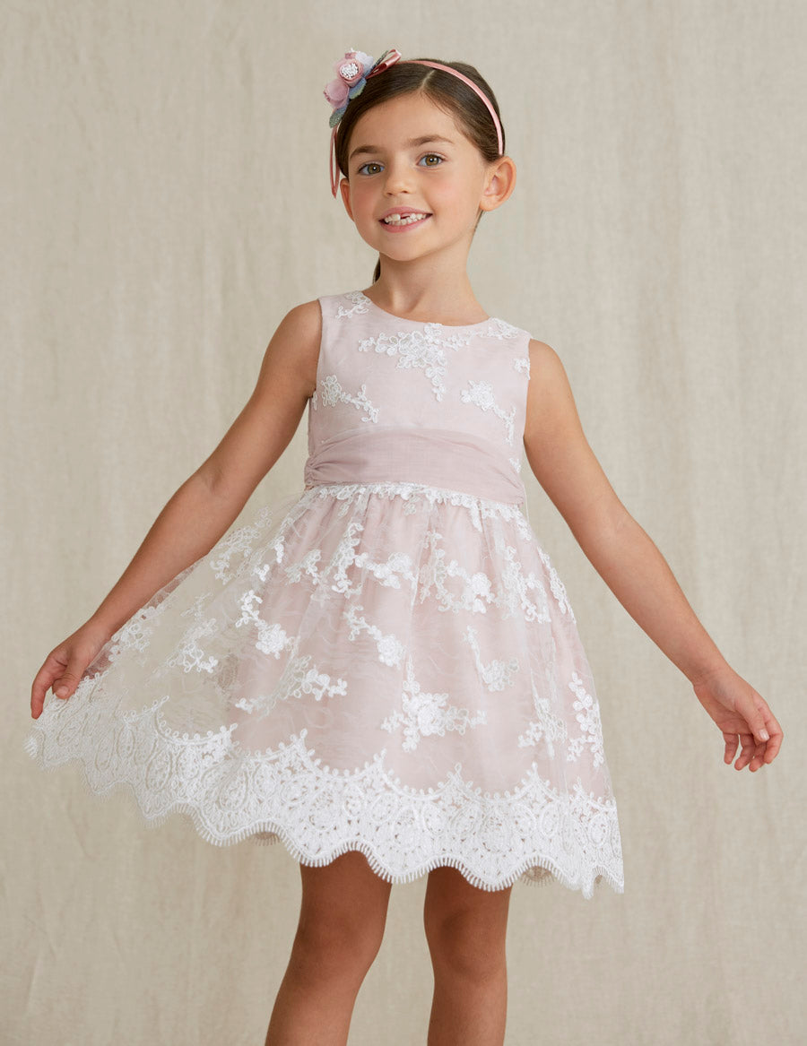 GIRL'S EMBROIDERED TULLE DRESS art. 22-05020-072