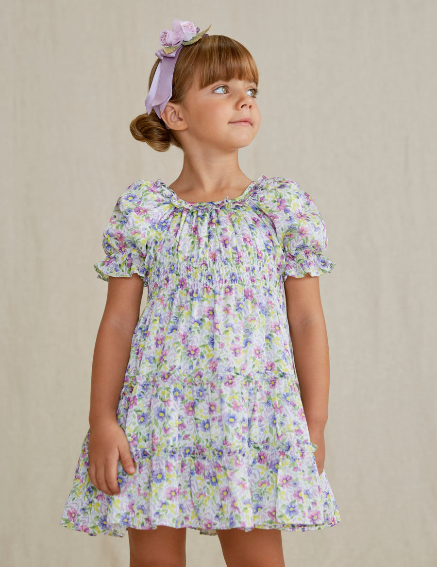 GIRL'S PRINTED BAMBULA DRESS art. 22-05056-018