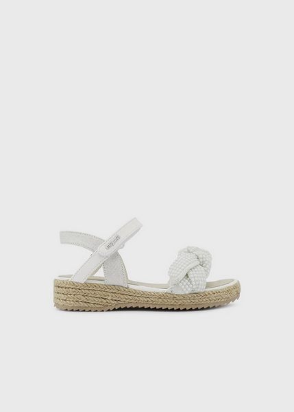 Sandals Cork Platform MAYORAL Fashion Girl PLATFORMA YUTE – WHITE