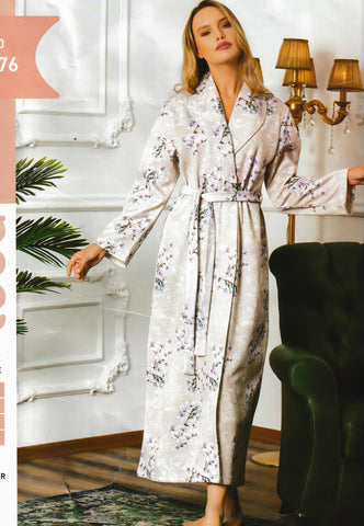 Long cotton robe from the Turkish brand Tuba  22376