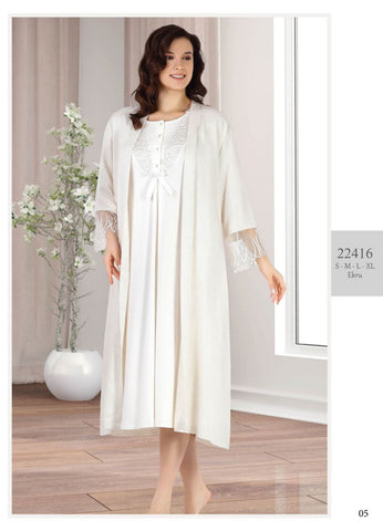 Dress with long robe from the Turkish brand Tuba 22416