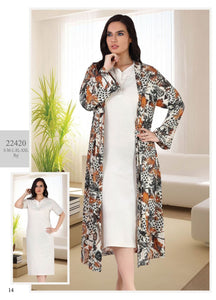 Dress with long robe from the Turkish brand Tuba 22420