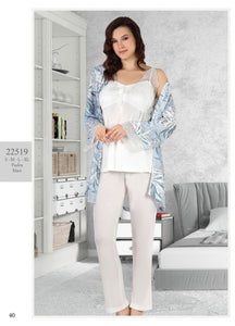 Three-piece cotton pajama from the Turkish brand Tuba 22519