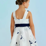 Sleeveless Dress w/Floral Print & Belt 5045-2