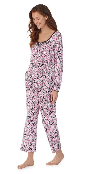 Midnight Ditsy Long Pajama Set 92403