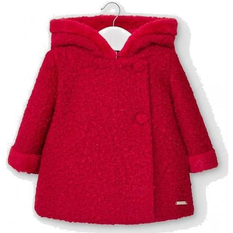 Mayoral Baby girl's terry cloth coat 10-02409-074 red