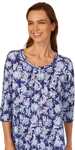 Hydrangea 3/4 Sleeve Sleepshirt