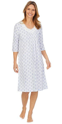 Floral Diamond 3/4 Sleeve Waltz Gown 82001-101