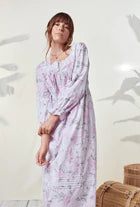 Aquarelle "Eileen" Cotton Long Sleeve Nightgown 5525048