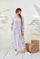 Aquarelle "Eileen" Cotton Long Sleeve Nightgown 5525048