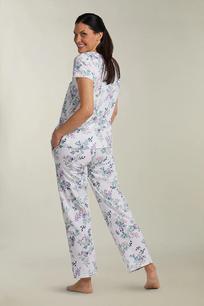 100% COTTON KNIT PAJAMA SET - SHORT SLEEVES 419812