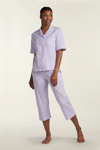 100% COTTON KNIT PAJAMA SET - SHORT SLEEVES 429812